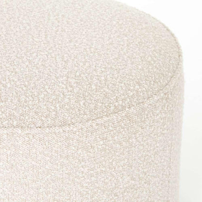 Four Hands - Sinclair Round Ottoman - Knoll Natural - 106074-011 veiw 4