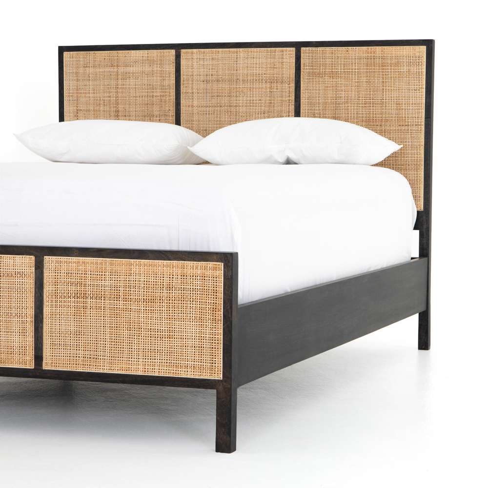Four Hands - Sydney Queen Bed - Black Wash - IPRS-030QB veiw 2