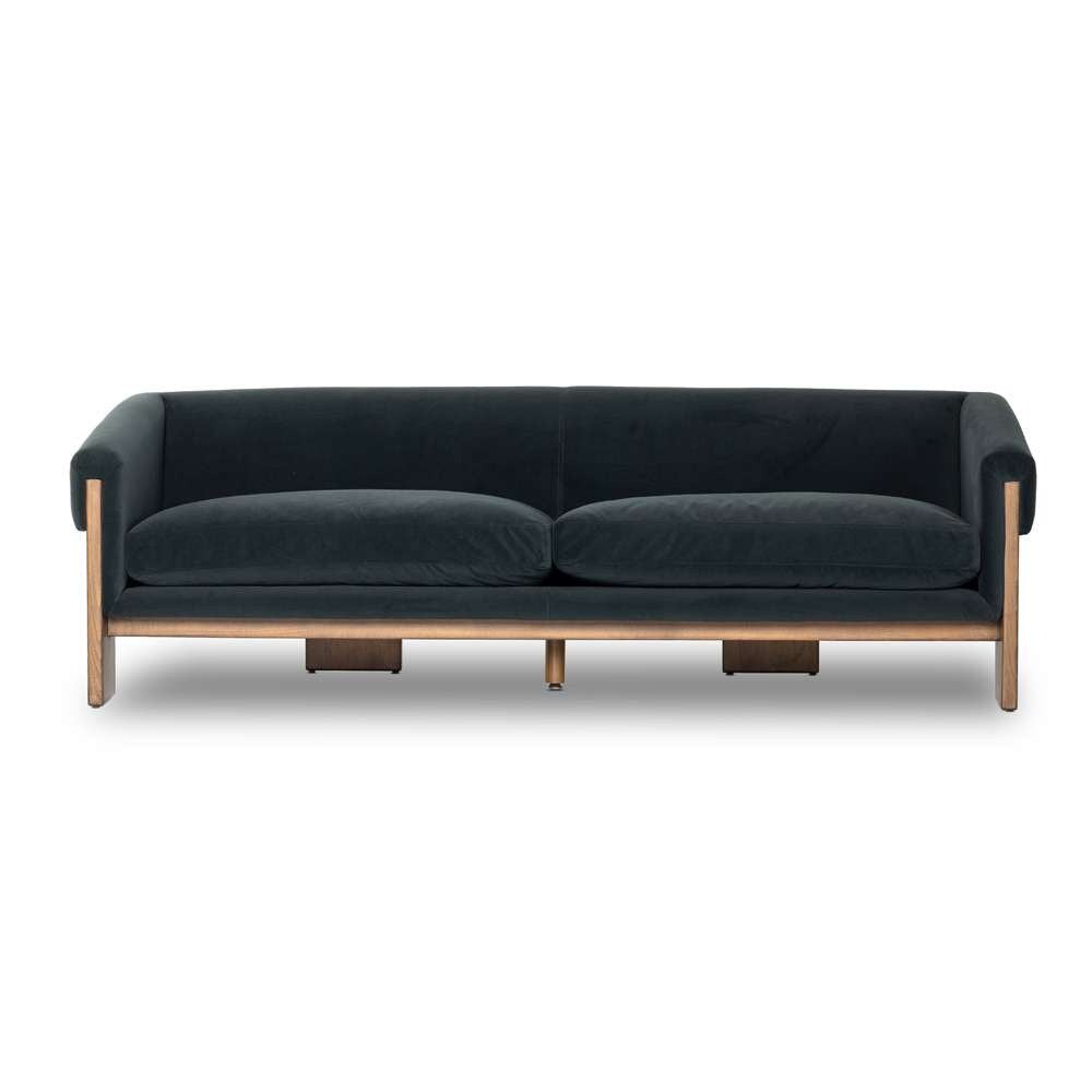 Four Hands - Townsend - Cairo Sofa-90in-Modern Velvet Smoke - 236088-004 veiw 4