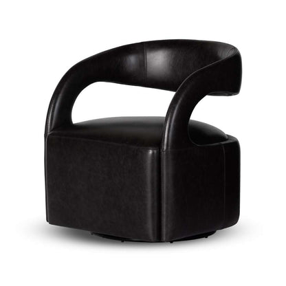Four Hands - Townsend - Hawkins Swivel Chair-Sonoma Black - 236091-003 veiw 1