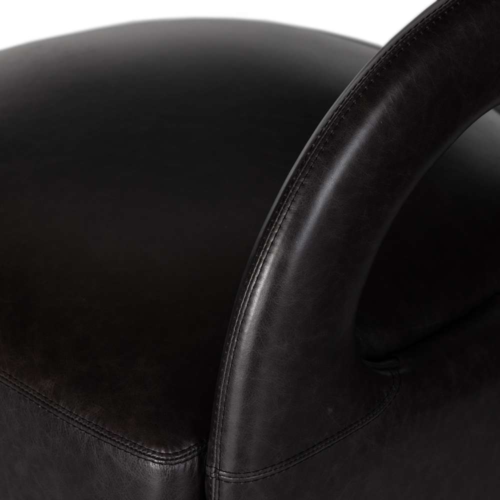 Four Hands - Townsend - Hawkins Swivel Chair-Sonoma Black - 236091-003 veiw 4