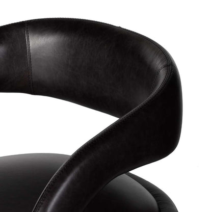 Four Hands - Townsend - Hawkins Swivel Chair-Sonoma Black - 236091-003 veiw 6