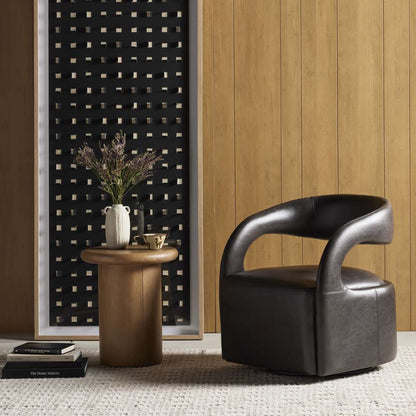 Four Hands - Townsend - Hawkins Swivel Chair-Sonoma Black - 236091-003 veiw 8