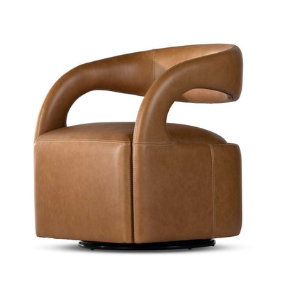 Four Hands - Townsend - Hawkins Swivel Chair-Sonoma Butterscotch - 236091-001 veiw 3