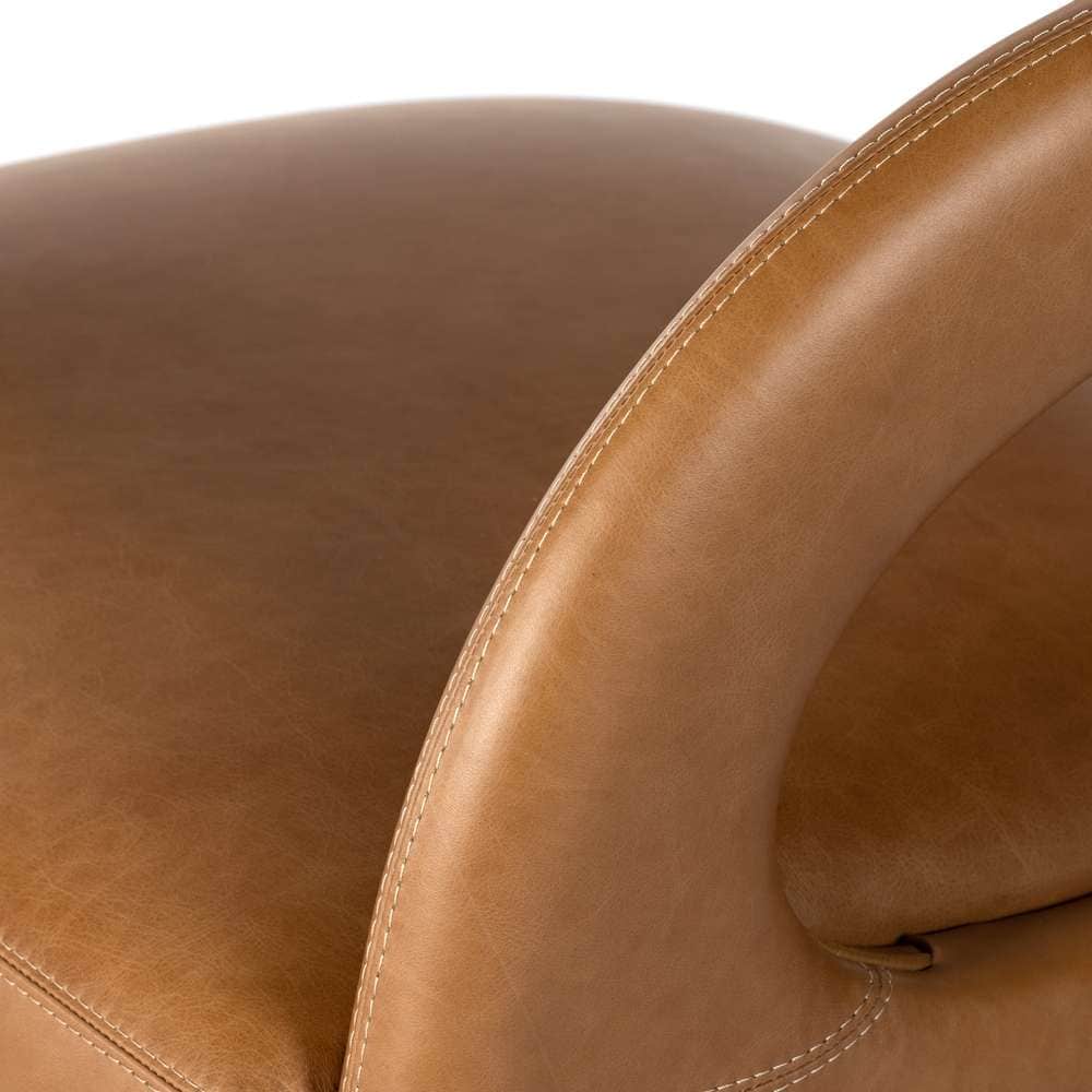 Four Hands - Townsend - Hawkins Swivel Chair-Sonoma Butterscotch - 236091-001 veiw 5