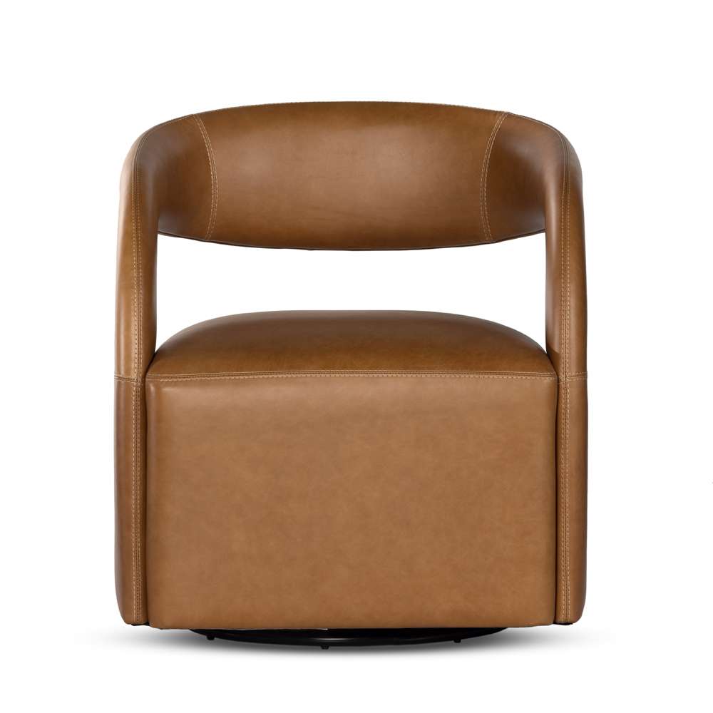 Four Hands - Townsend - Hawkins Swivel Chair-Sonoma Butterscotch - 236091-001 veiw 7
