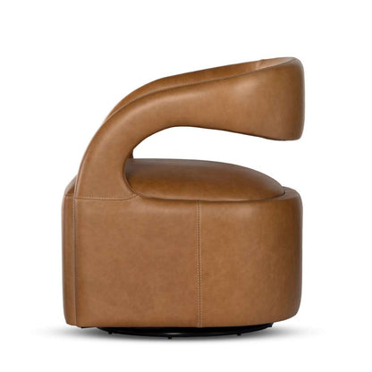 Four Hands - Townsend - Hawkins Swivel Chair-Sonoma Butterscotch - 236091-001 veiw 8