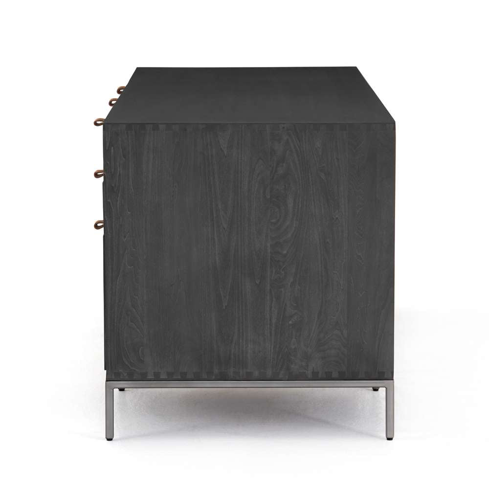 Four Hands - Trey Executive Desk - Black Wash Poplar - 223816-002 veiw 4