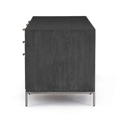 Four Hands - Trey Executive Desk - Black Wash Poplar - 223816-002 veiw 4