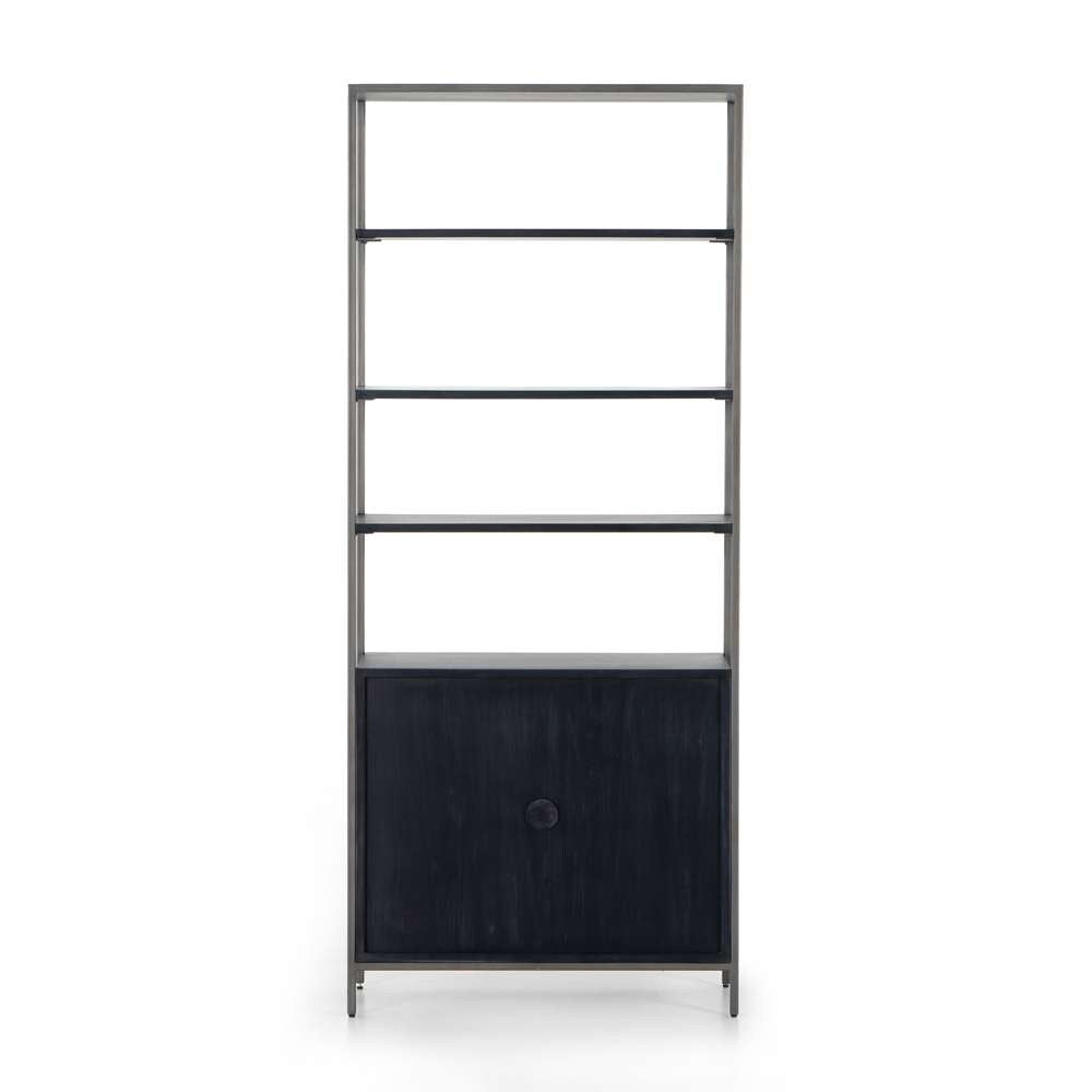 Four Hands - Trey Modular Wide Bookcase - Black Wash - 223961-002 veiw 2