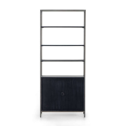 Four Hands - Trey Modular Wide Bookcase - Black Wash - 223961-002 veiw 2