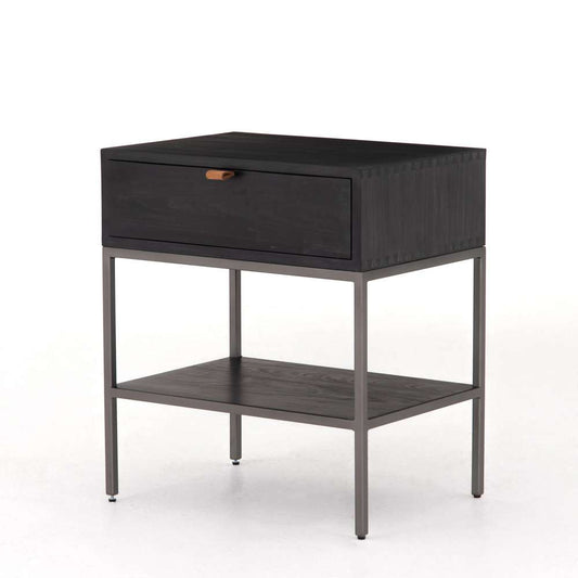 Four Hands - Trey Nightstand - Black Wash Poplar - 108459-004 veiw 1