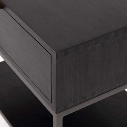 Four Hands - Trey Nightstand - Black Wash Poplar - 108459-004 veiw 5