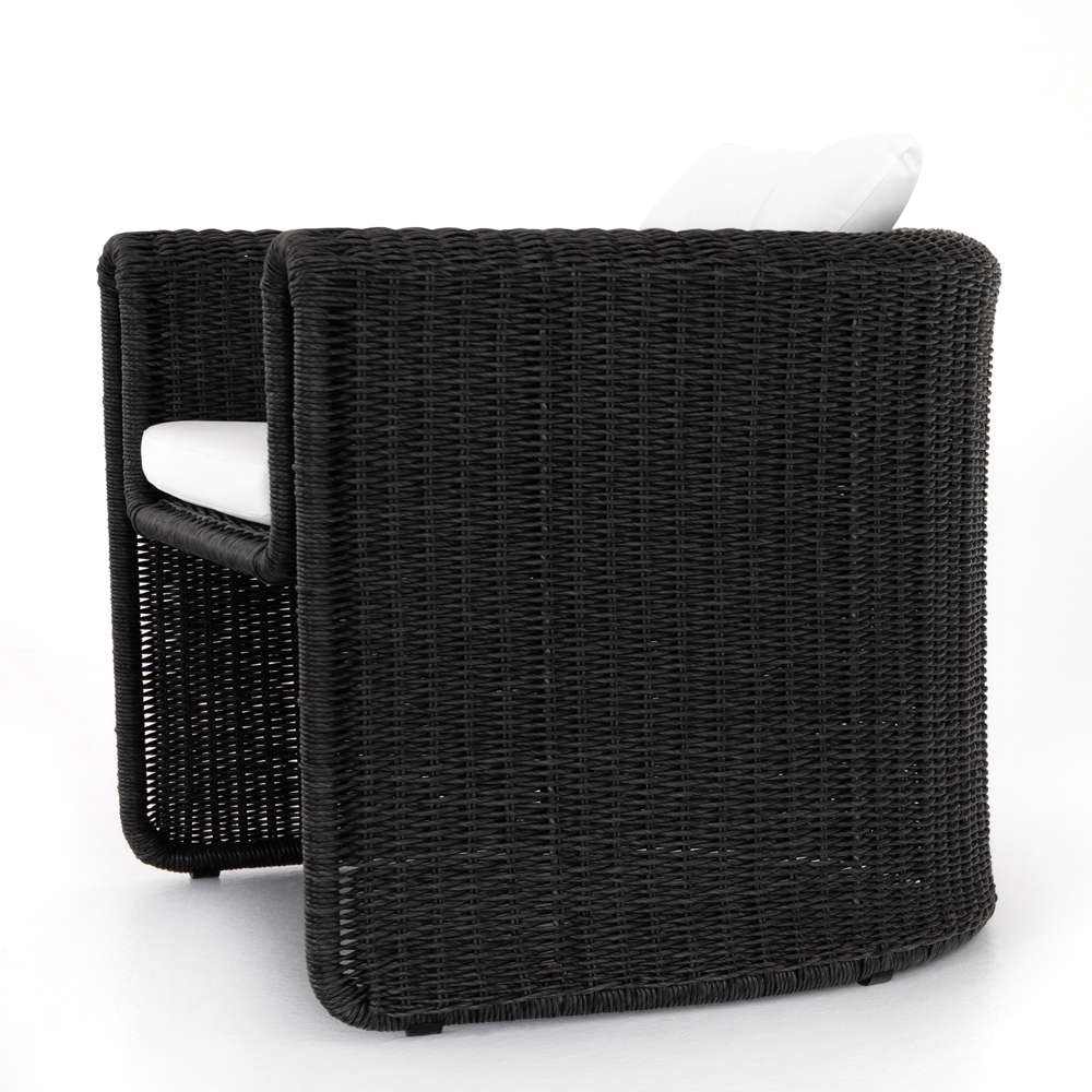 Four Hands - Tucson Woven Outdoor Chair - Coal - 224749-002 veiw 2