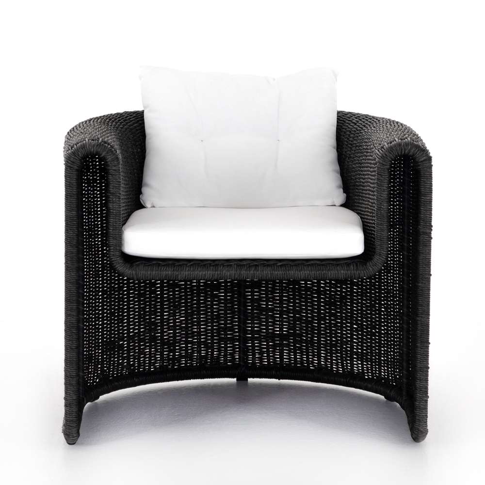 Four Hands - Tucson Woven Outdoor Chair - Coal - 224749-002 veiw 3