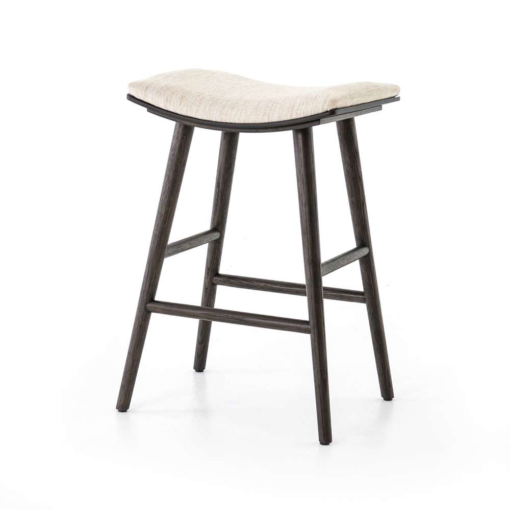 Four Hands - Union Saddle Counter Stool - Light Carbon - 107656-023 veiw 1