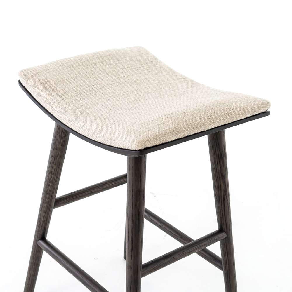 Four Hands - Union Saddle Counter Stool - Light Carbon - 107656-023 veiw 4