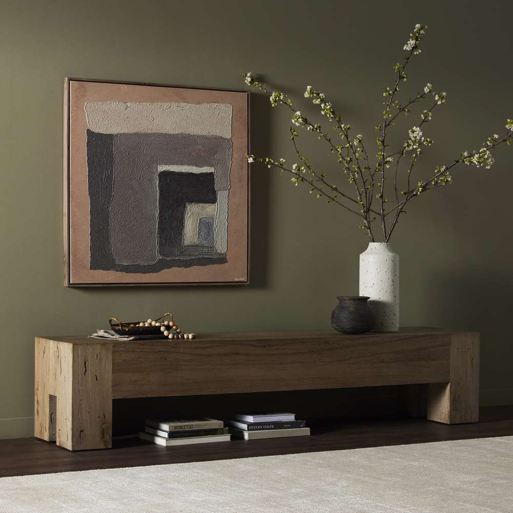 Four Hands - Wesson - Abaso Large Accent Bench-Rstic Wormwood - 239398-001 veiw 2