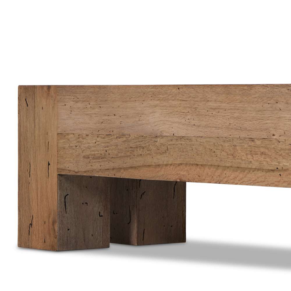 Four Hands - Wesson - Abaso Large Accent Bench-Rstic Wormwood - 239398-001 veiw 3