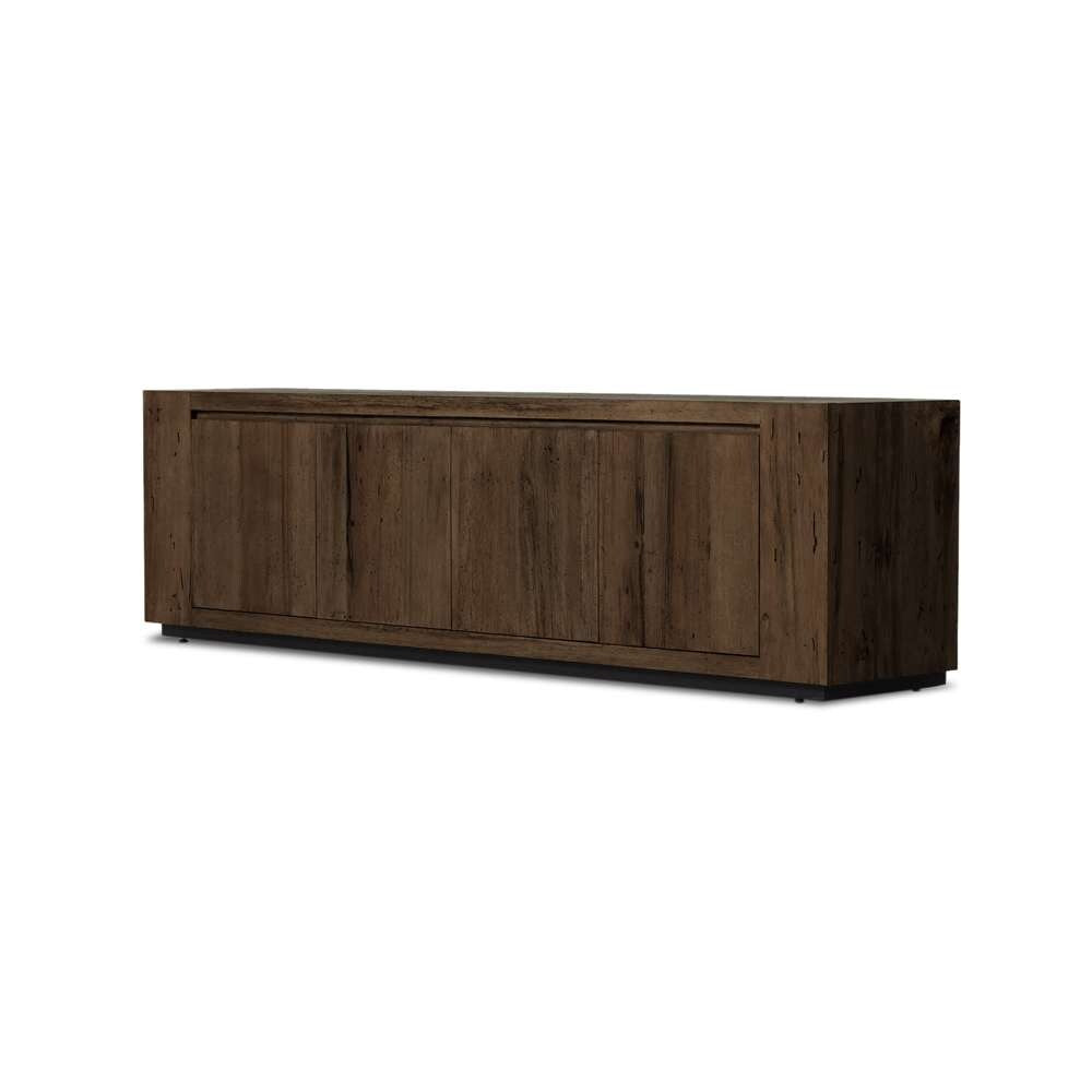 Four Hands - Wesson - Abaso Media Console-Ebony Rustic Wormwd - 239400-002 veiw 1