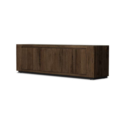 Four Hands - Wesson - Abaso Media Console-Ebony Rustic Wormwd - 239400-002 veiw 1