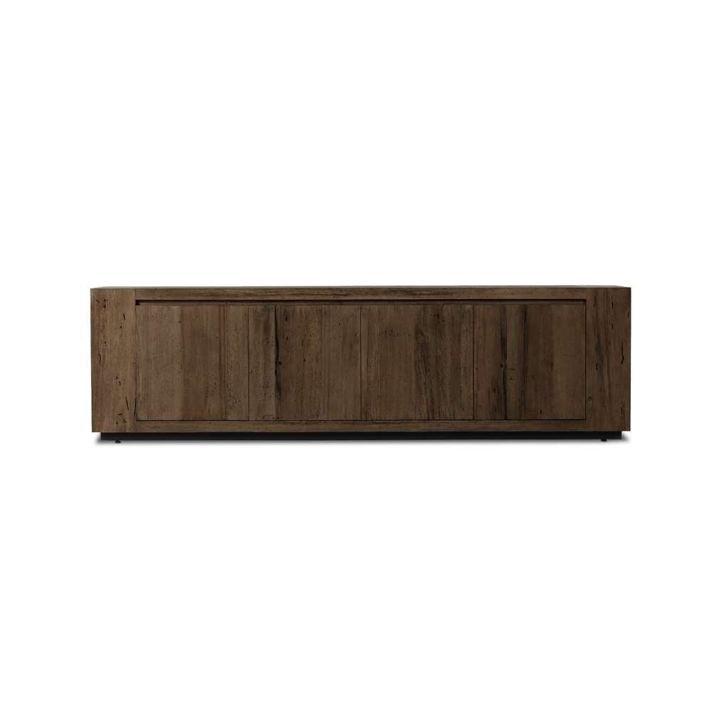 Four Hands - Wesson - Abaso Media Console-Ebony Rustic Wormwd - 239400-002 veiw 3