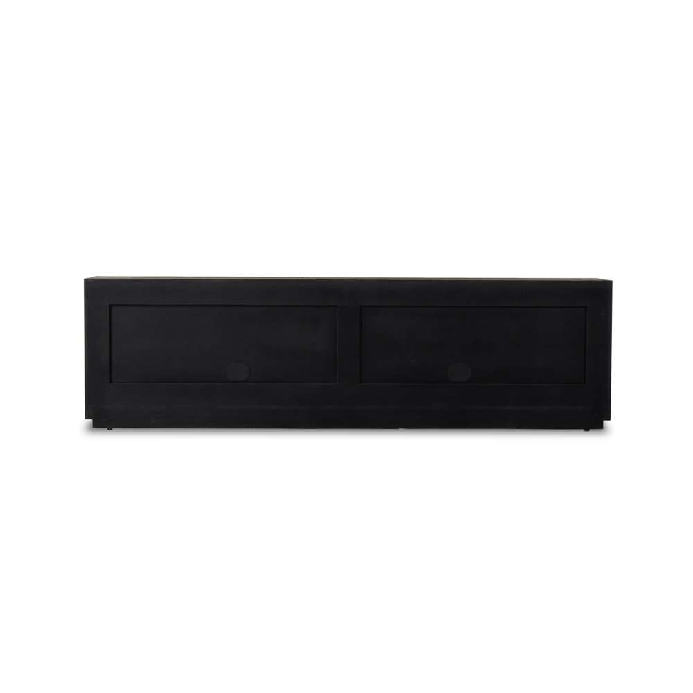 Four Hands - Wesson - Abaso Media Console-Ebony Rustic Wormwd - 239400-002 veiw 4