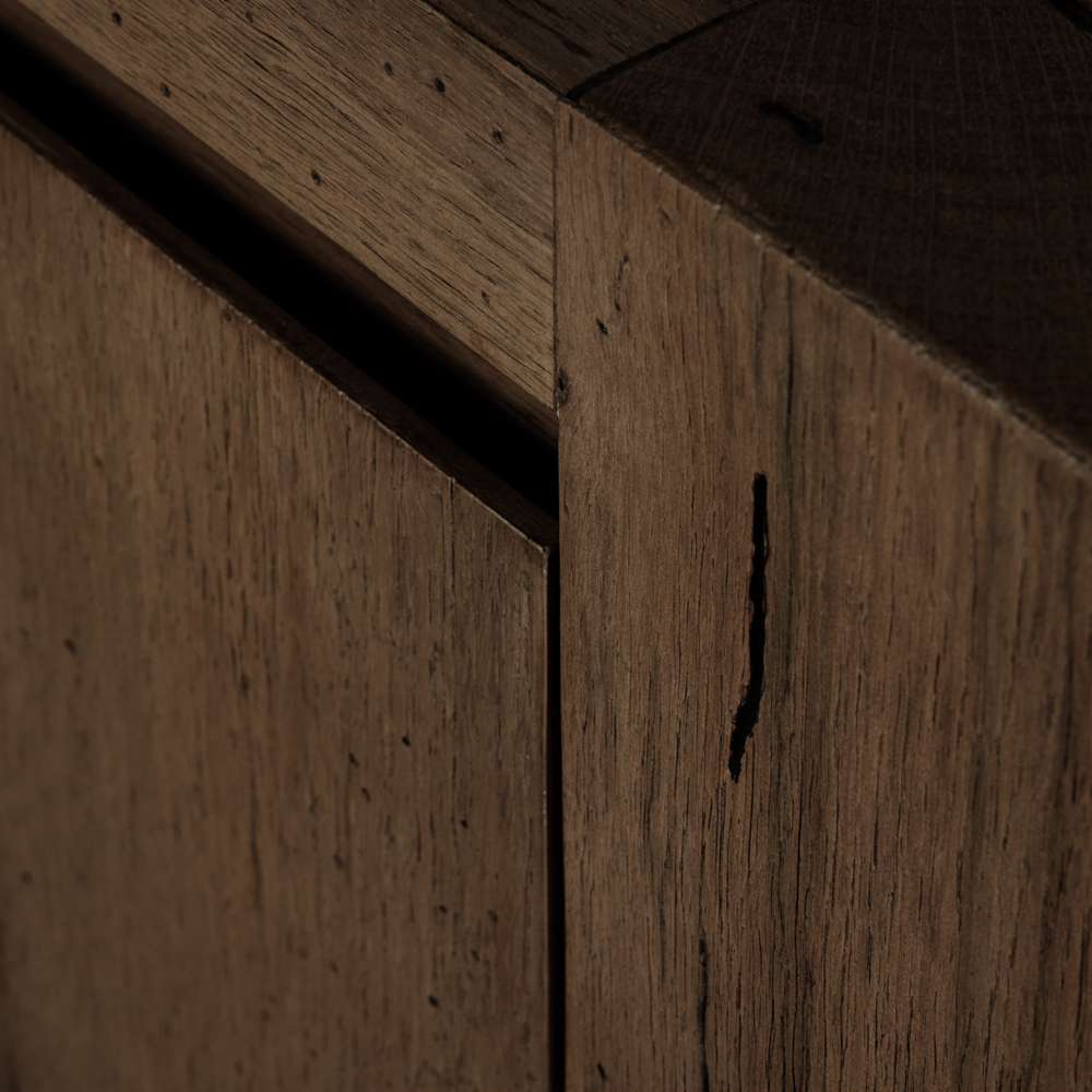 Four Hands - Wesson - Abaso Media Console-Ebony Rustic Wormwd - 239400-002 veiw 8