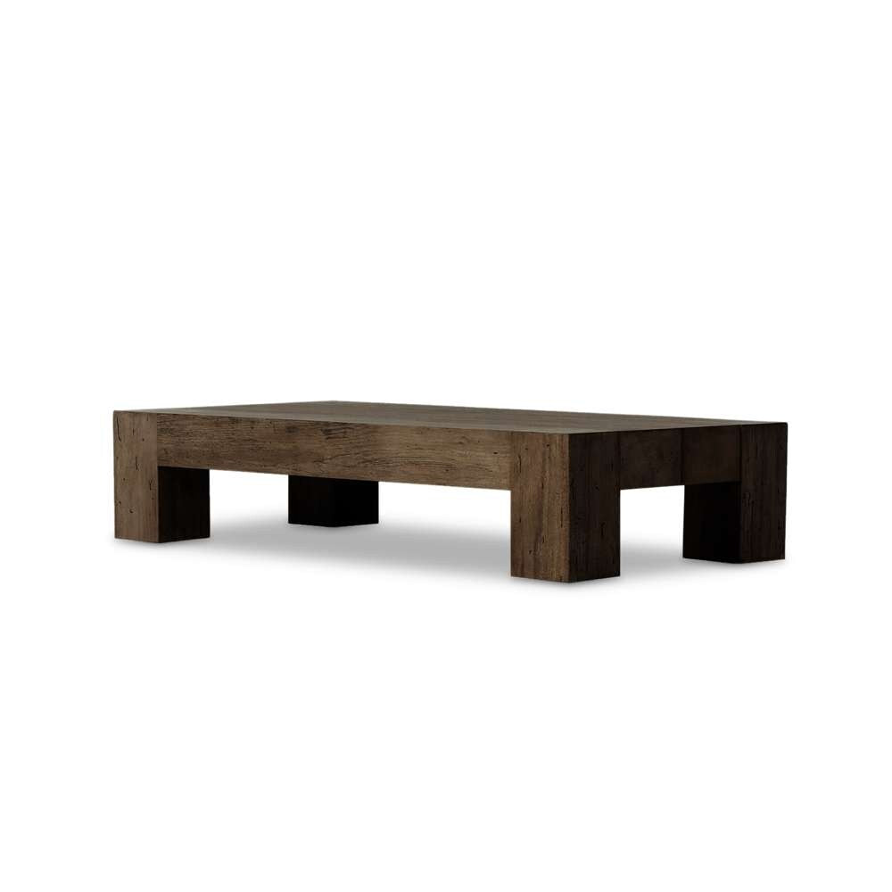 Four Hands - Wesson - Abaso Rectangular Coffee Table-Ebn Rstic - 238571-002 veiw 1