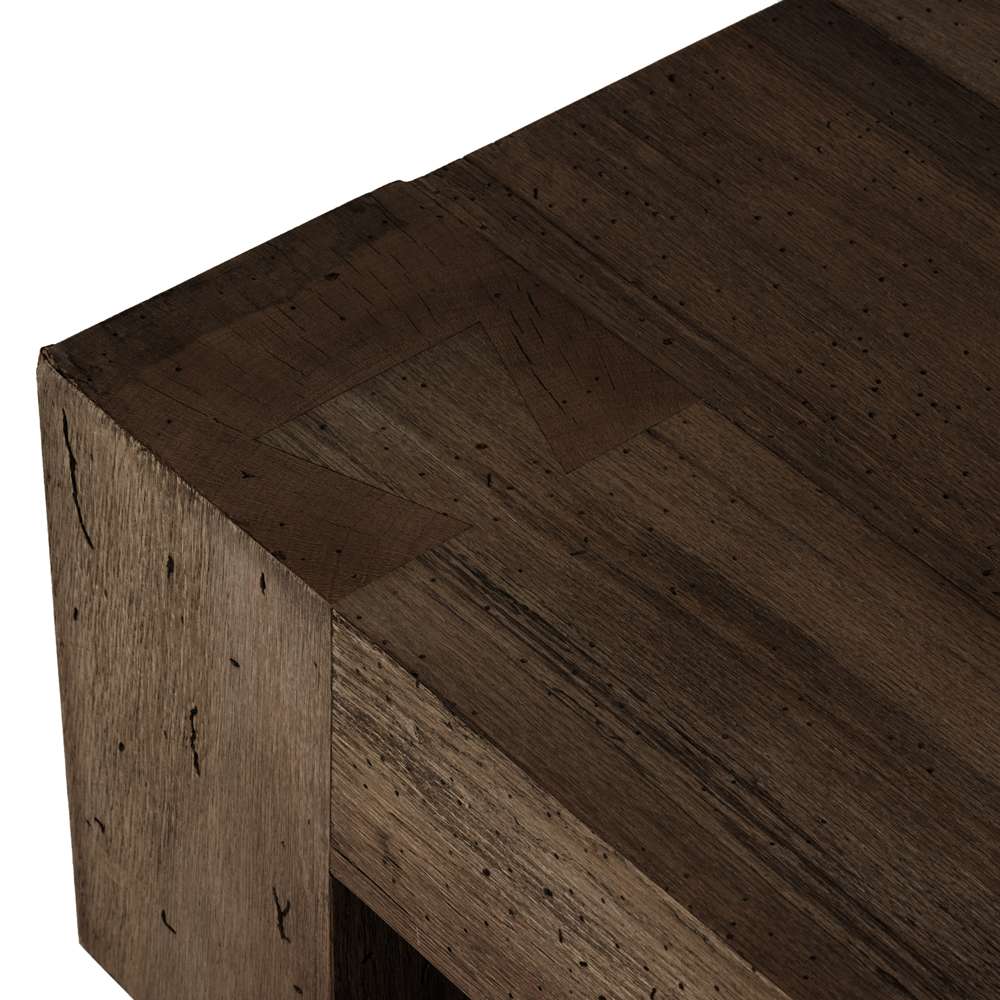 Four Hands - Wesson - Abaso Rectangular Coffee Table-Ebn Rstic - 238571-002 veiw 8