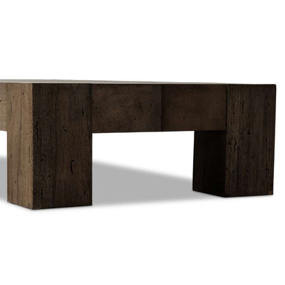 Four Hands - Wesson - Abaso Rectangular Coffee Table-Ebn Rstic - 238571-002 veiw 10