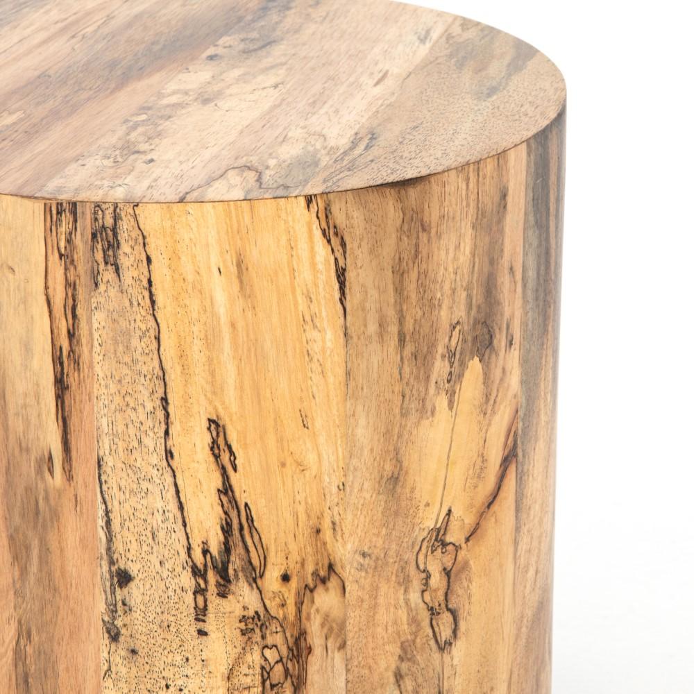 Four Hands - Hudson Round End Table - Spalted Primavera - UWES-201 veiw 3