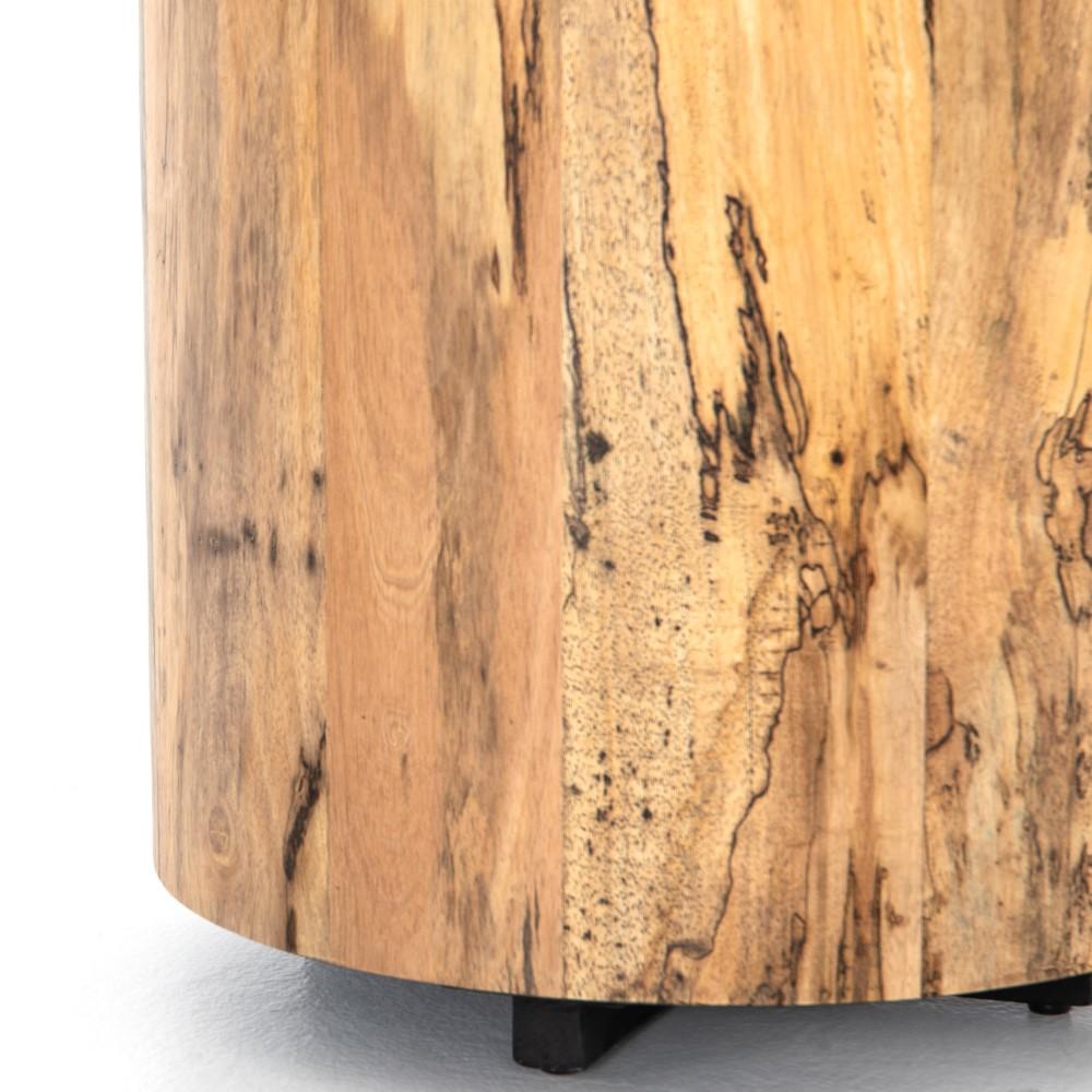 Four Hands - Hudson Round End Table - Spalted Primavera - UWES-201 veiw 4