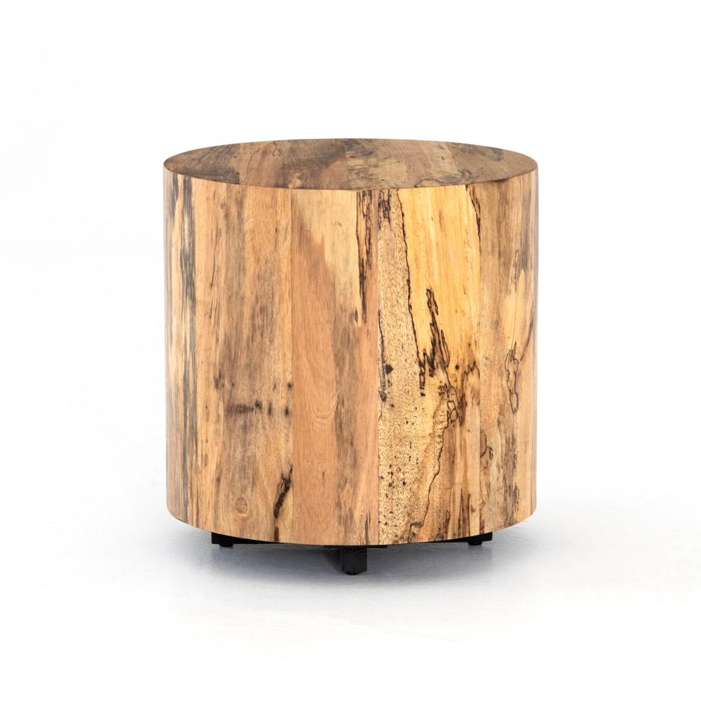 Four Hands - Hudson Round End Table - Spalted Primavera - UWES-201 veiw 6