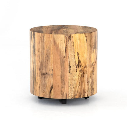 Four Hands - Hudson Round End Table - Spalted Primavera - UWES-201 veiw 6