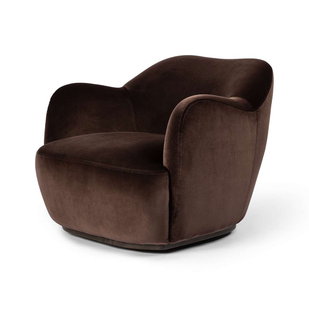 Four Hands - Westgate - Julius Swivel Chair-Surrey Cocoa - 239124-002 veiw 1