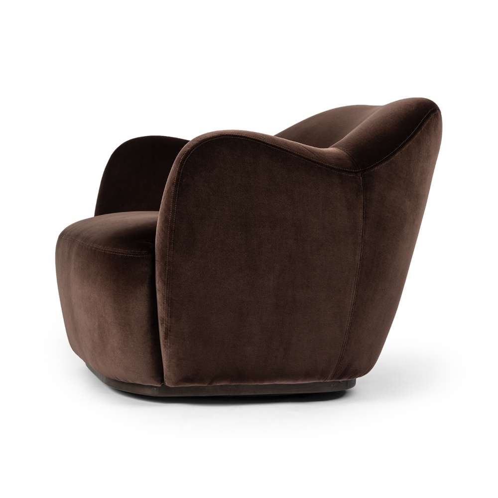Four Hands - Westgate - Julius Swivel Chair-Surrey Cocoa - 239124-002 veiw 3