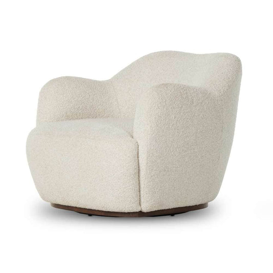 Four Hands - Westgate - Julius Swivel Chair-Sheldon Ivory - 239124-001 veiw 1