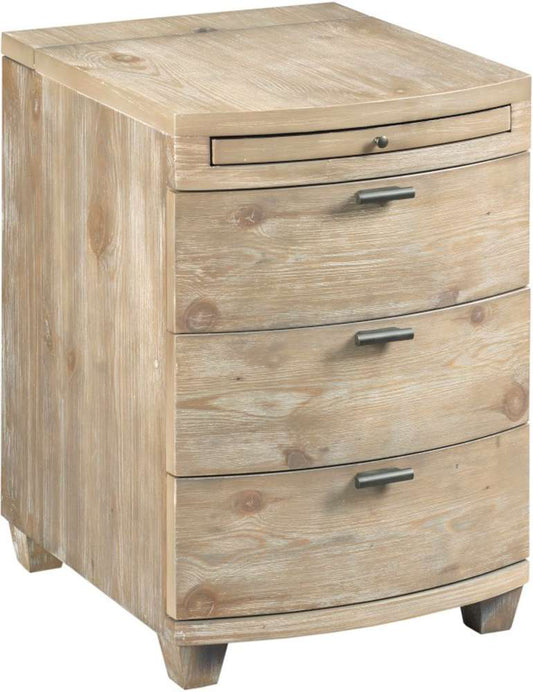 Hammary - Chairsides Driftwood Bowfront Chairside Table - 200-025 veiw 1