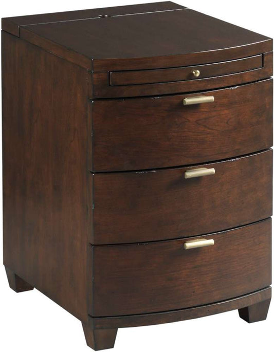 Hammary - Chairsides Espresso Bowfront Chairside Table - 200-026 veiw 1