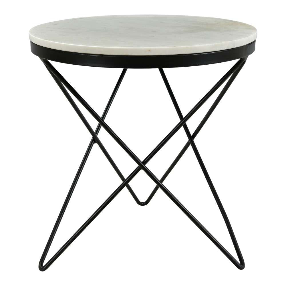Henry & Mason - Haily Side Table Black Base - HAI-840-BLA-SD veiw 1