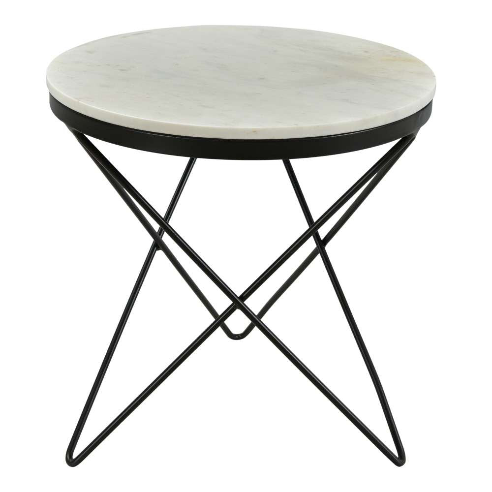 Henry & Mason - Haily Side Table Black Base - HAI-840-BLA-SD veiw 2