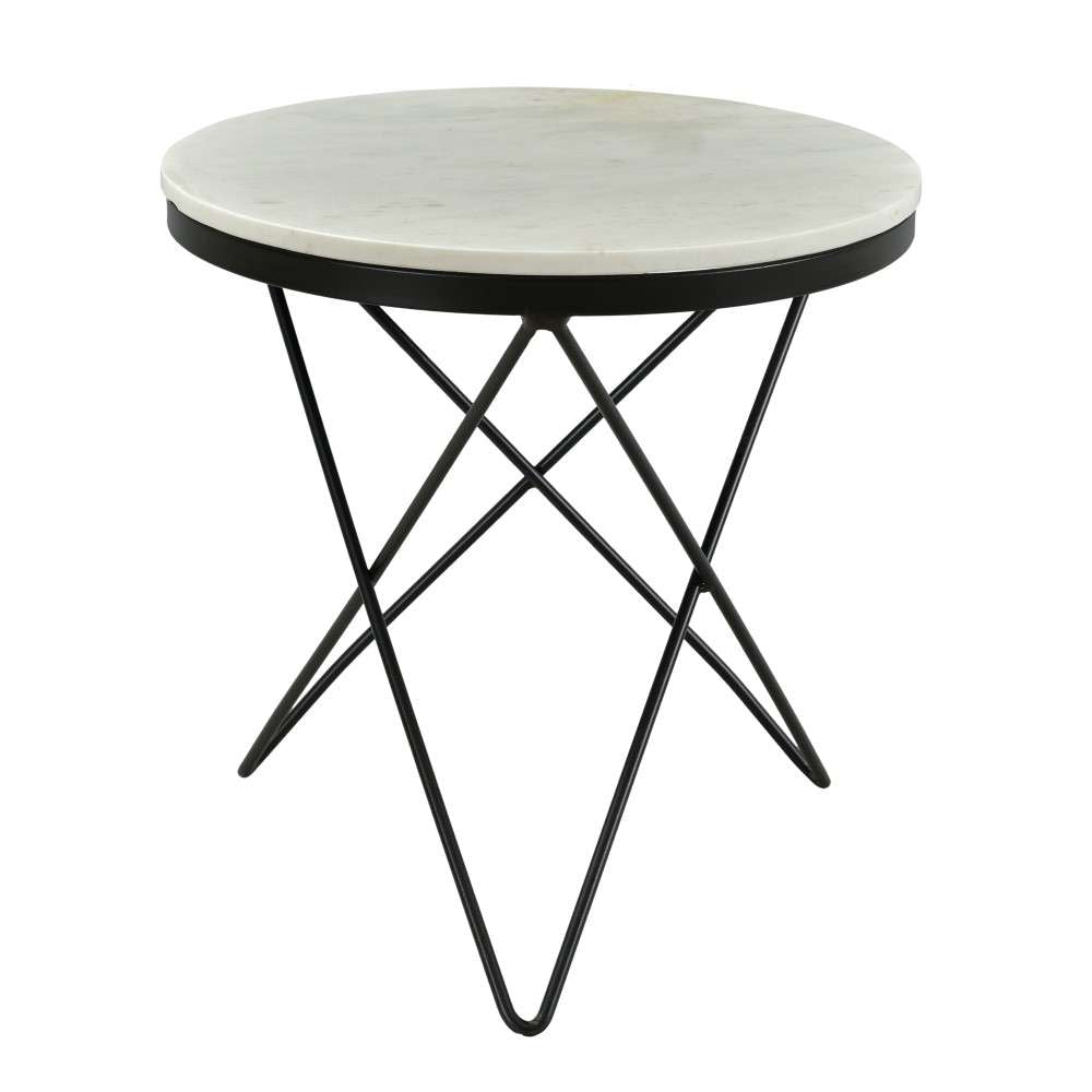 Henry & Mason - Haily Side Table Black Base - HAI-840-BLA-SD veiw 3