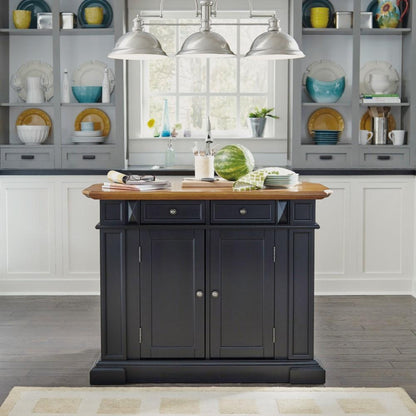 Homestyles Furniture - Americana Black Kitchen Island - 5003-94 veiw 4