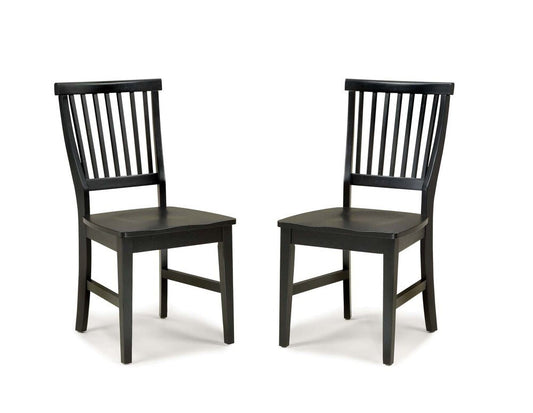 Homestyles Furniture - Arts & Crafts Black Chair (Set of 2) - 5181-802 veiw 1
