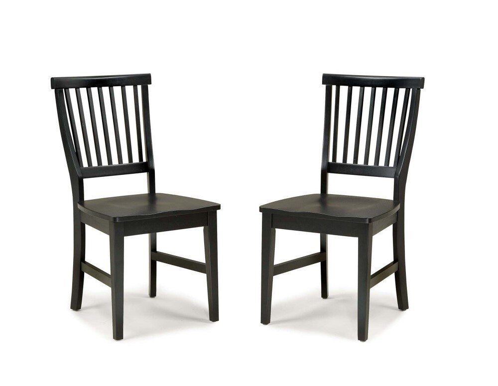 Homestyles Furniture - Arts & Crafts Black Chair (Set of 2) - 5181-802 veiw 2