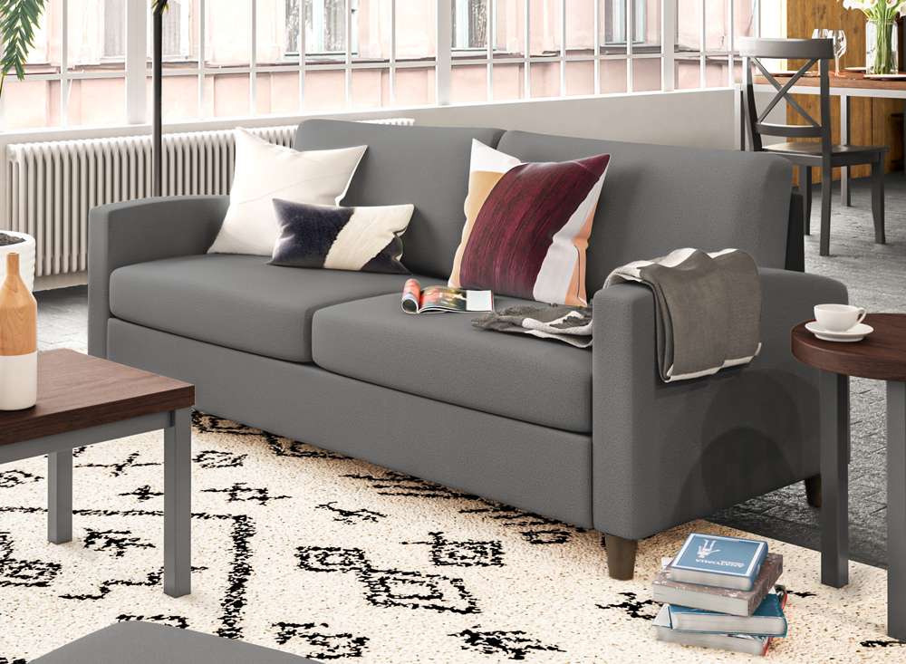 Homestyles - Blake Gray Sofa - 2000-30-FB02 veiw 2