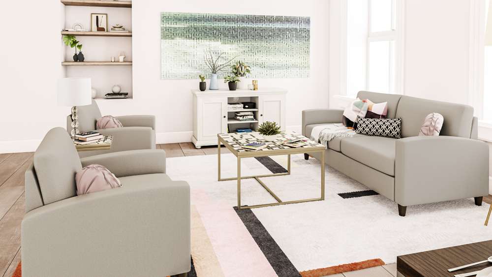 Homestyles - Blake Tan Sofa - 2000-30-FB80 veiw 3