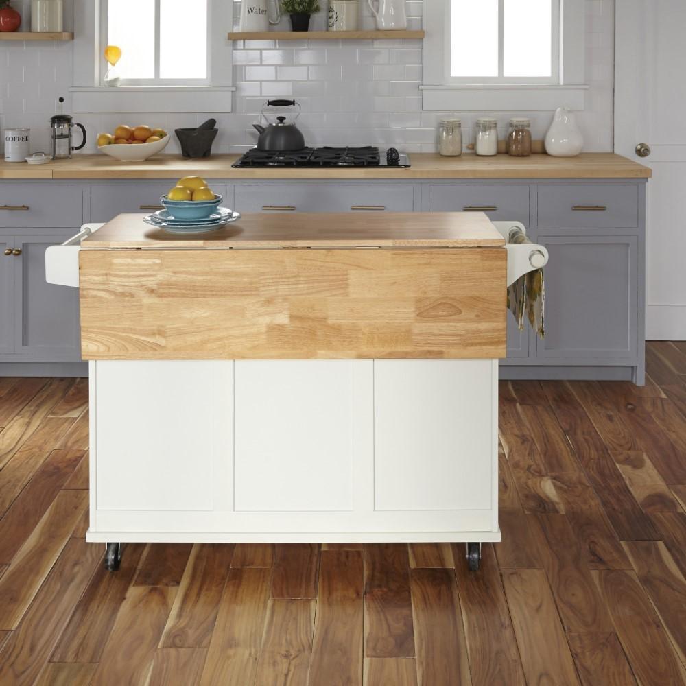 Homestyles Furniture - Dolly Madison White Kitchen Cart - 4516-95 veiw 2