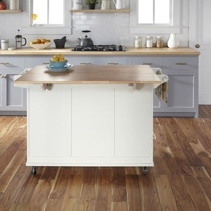 Homestyles Furniture - Dolly Madison White Kitchen Cart - 4516-95 veiw 3